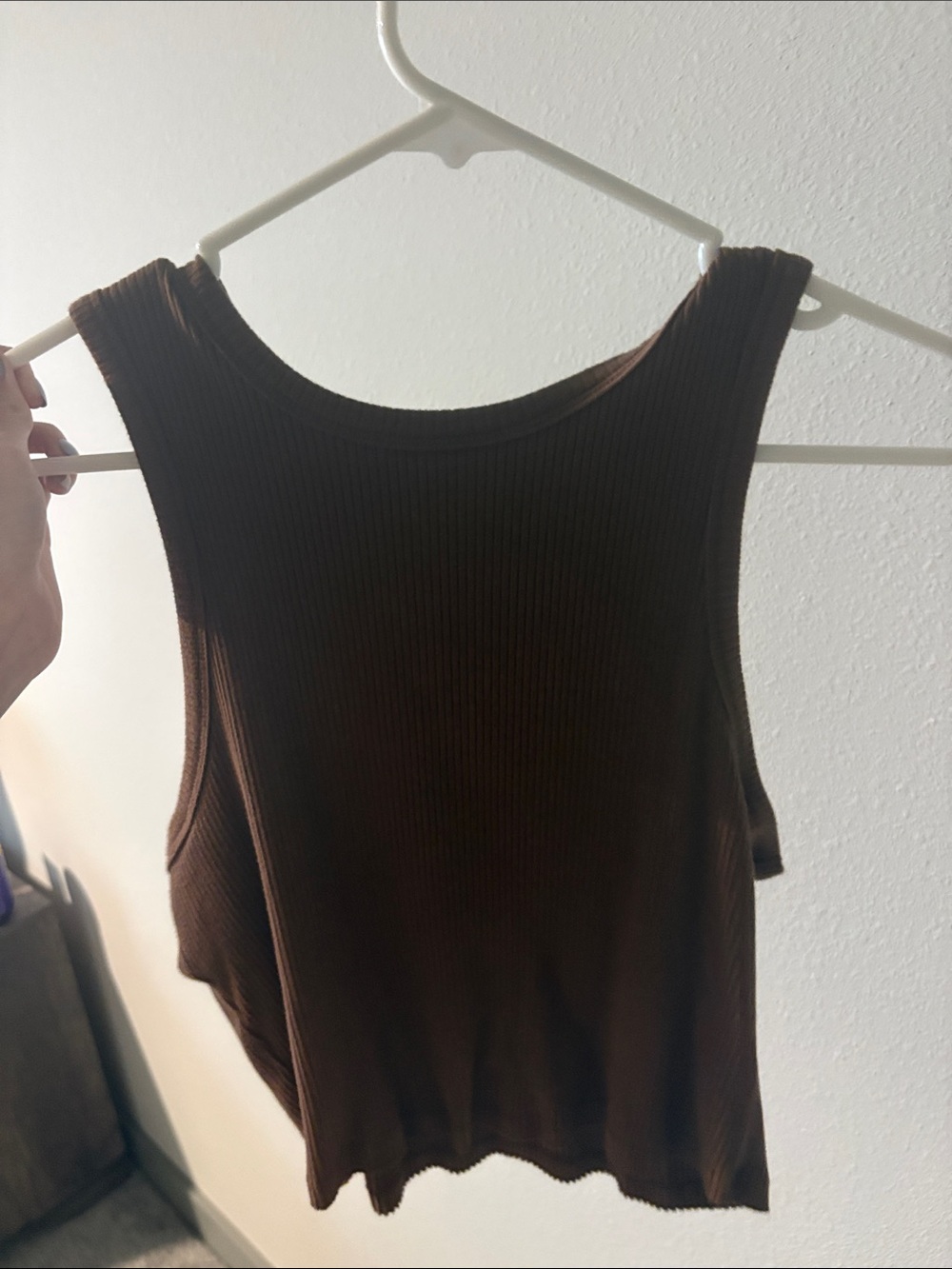 wild fable Ribbed Tank Top in Brown